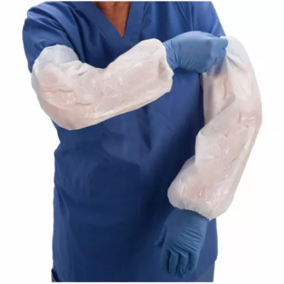 Нарукавники полиэтиленовые 40*22 см.бел. /Юнт-прод