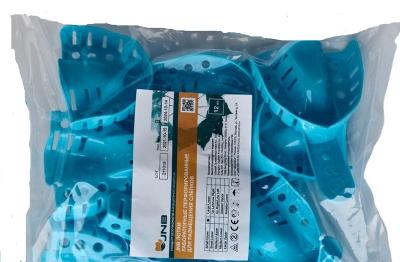 15. Ложка слеп.пласт.перфориров. №2 верх, голубые, 12 шт/ JNB