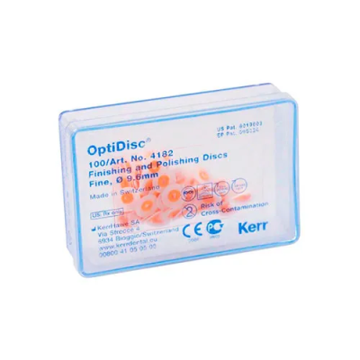15. Диски полировальные OptiDisc (Оптидиск) тонкие, d=9,6мм (100 шт), 4182/ Kerr