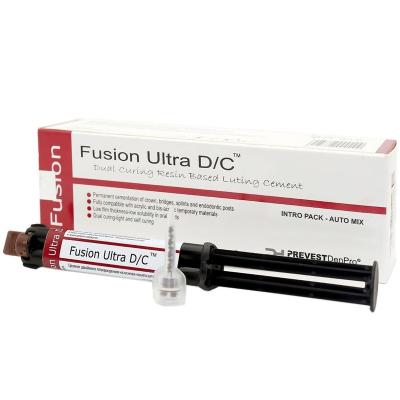 Цемент двойного отверждения FUSION ULTRA DC, прозрачный, 2*9г, 30006/ Prevest DenPro