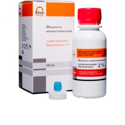 15. Жидкость антисептич. (хлоргексидин биглюконат 2%),100мл/ Технодент