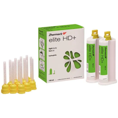 15. А-силикон слеп. материал, Elite HD+(Элит) Light Body Fast Sett,( 2*50мл)/ZHERMACK