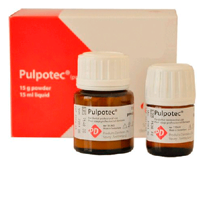 15. Пульпотек (Pulpotec), препарат для лечения пульпита путем пульпотомии (15г+15мл), 11562/ PD