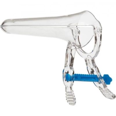 Зеркало по Куско однораз.стер. р-р S с поворотным фиксатором белое /ПИ/130/