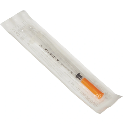 Шприц 1 мл 3-х комп. инсул. U-100 с интегр. иглой 29G 0,33х12,7 KDM KD-Ject