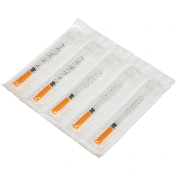 Шприц 1 мл 3-х комп. инсул. U-100 с интегр. иглой 29G 0,33х12,7 KDM KD-Ject